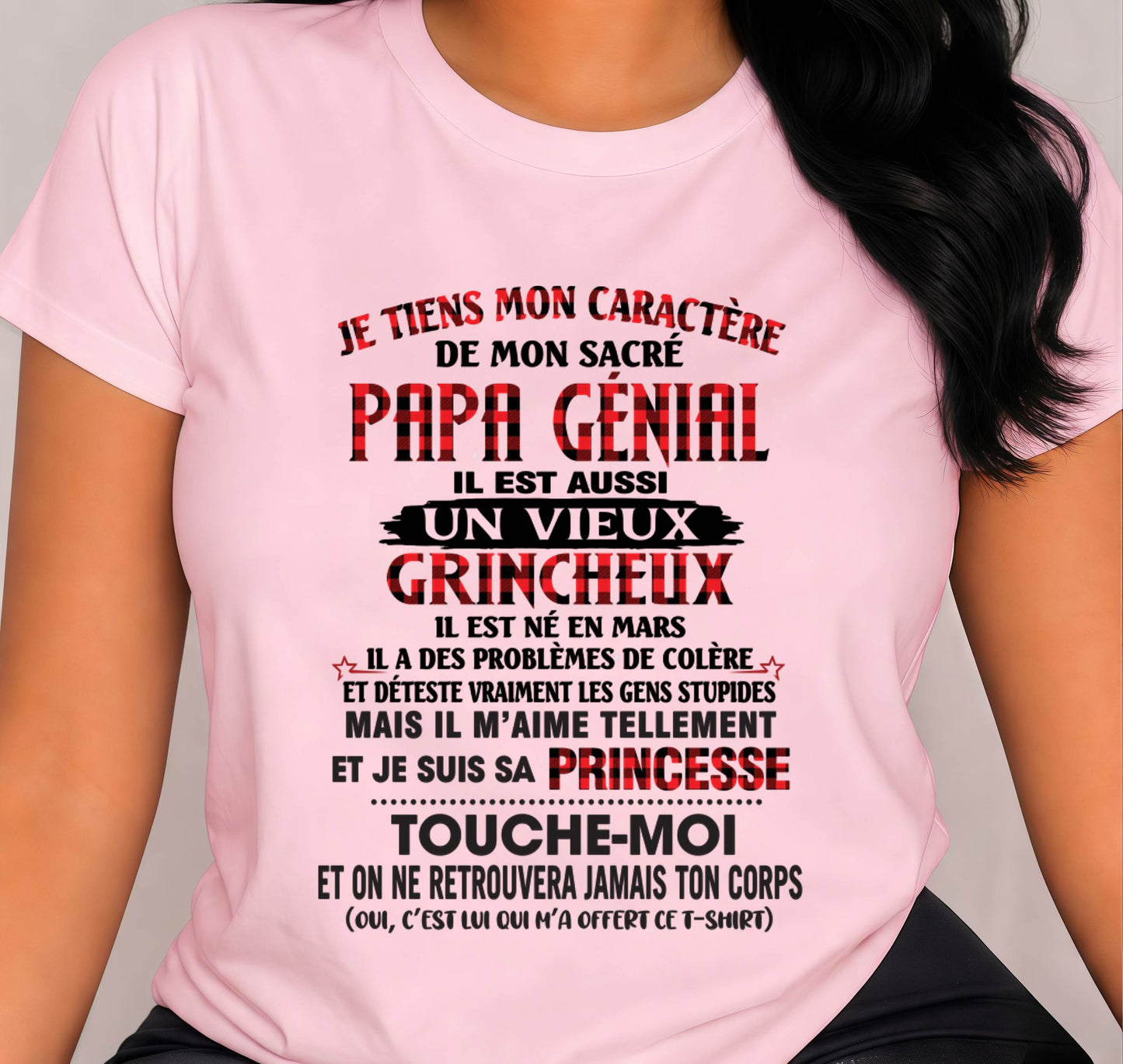 MARS / FILLE À PAPA GÂTÉE ET FIÈRE - CADEAU DE PAPA - TLEE03 (SKU2605-355-03)