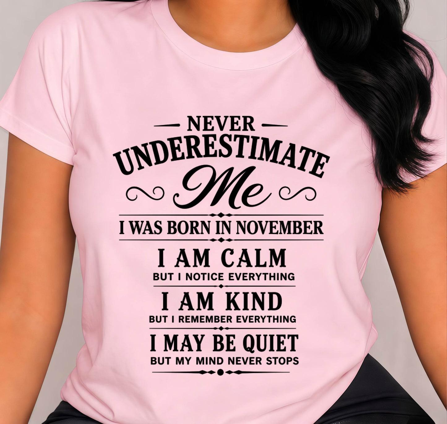 NOVEMBER GIRL : CALM, KIND, UNFORGETTABLE - FOR WOMEN - TLEE11 (SKU2606-139-11)