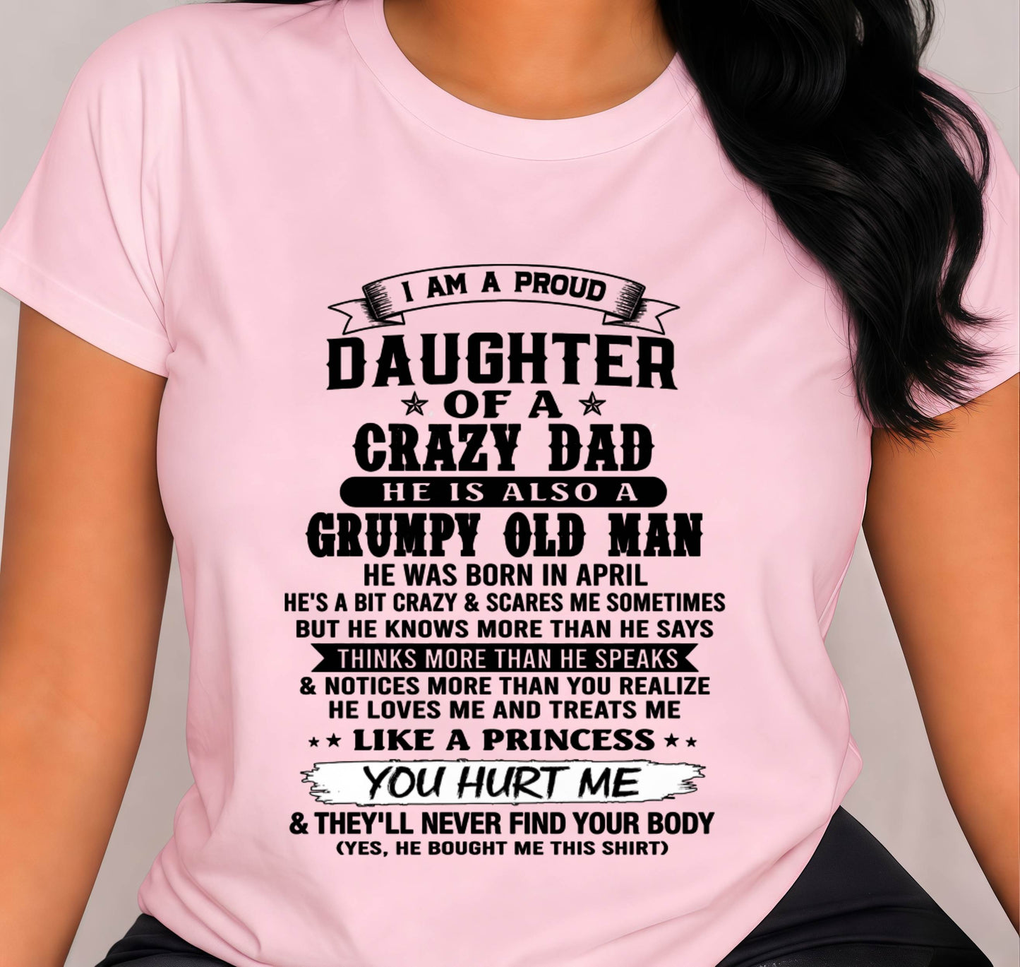 APRIL - PROUD DAUGHTER OF DAD - FROM DAD - TLEE04 (SKU2606-209-04)
