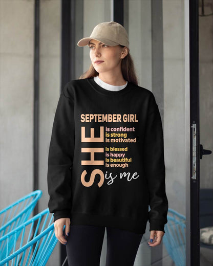 SEPTEMBER GIRL - SELF LOVE TYPOGRAPHY - FOR WOMEN - TLEE09 (SKU2606-255-09)