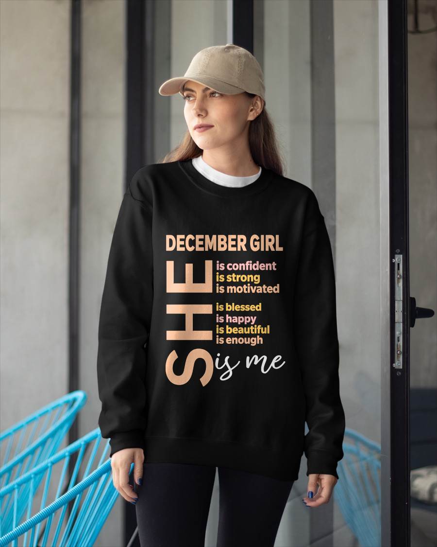 DECEMBER GIRL - SELF LOVE TYPOGRAPHY - FOR WOMEN - TLEE12 (SKU2606-255-12)