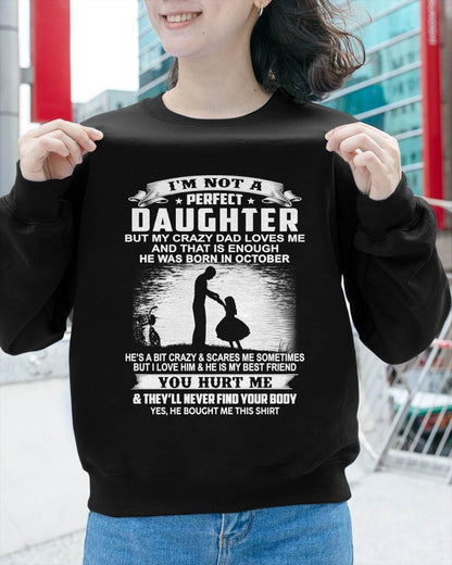 DAD BORN IN OCTOBER AND DAUGHTER BEST FRIENDS - FROM DAD - TLEE10 (SKU2605-166-10)