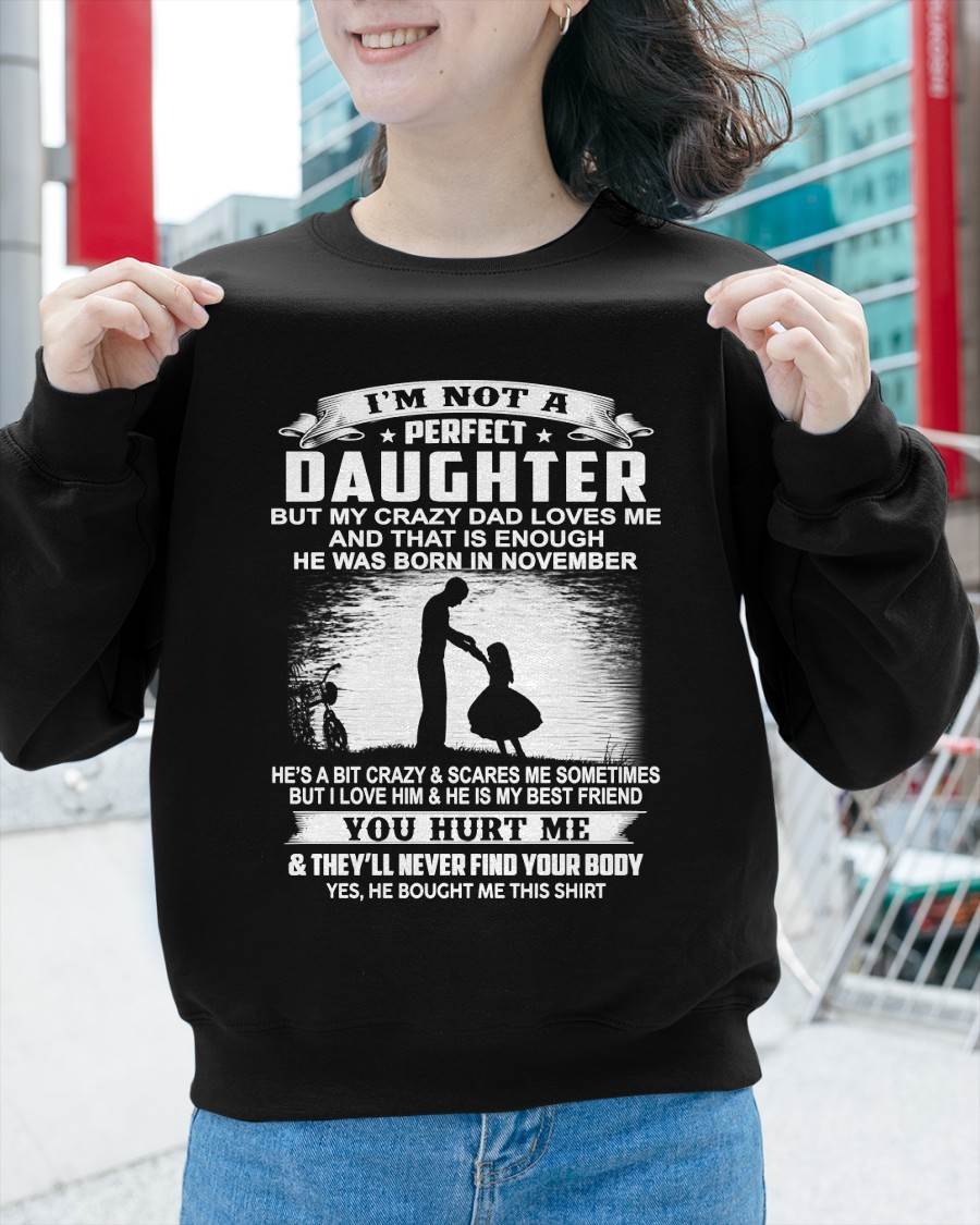 DAD BORN IN NOVEMBER AND DAUGHTER BEST FRIENDS - FROM DAD - TLEE11 (SKU2605-166-11)