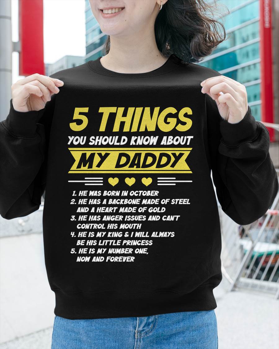 OCTOBER - 5 THINGS YOU SHOULD KNOW ABOUT MY DADDY - FROM DAD - TLEE10 (SKU2606-53-10)