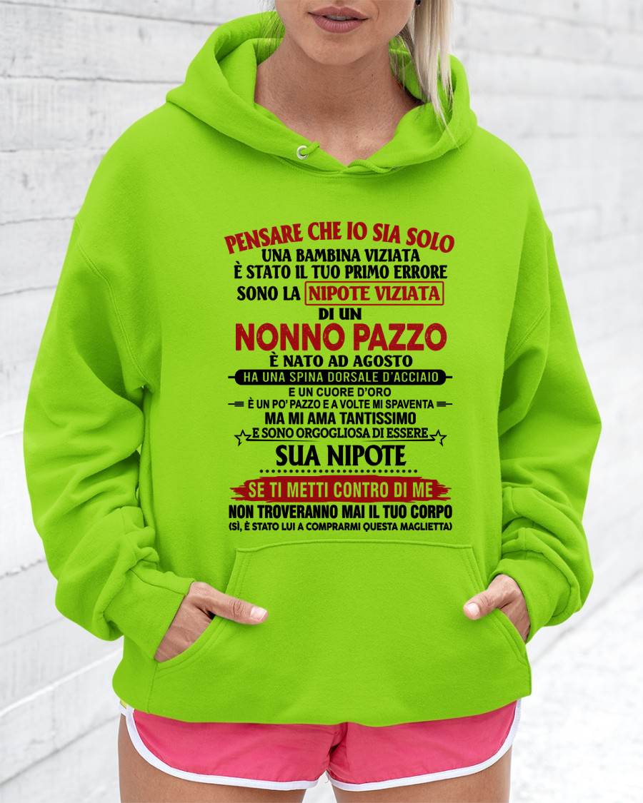 NONNO PAZZO NATO A AGOSTO - DAL NONNO - TLEE08 (SKU2605-333-08)