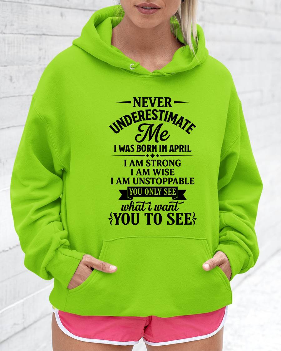 APRIL GIRL – NEVER UNDERESTIMATE ME - FOR WOMEN - TLEE04 (SKU2606-91-04)