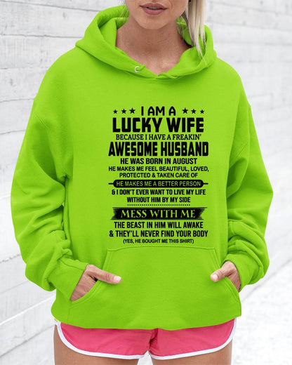 AUGUST BORN HUSBAND'S LUCKY WIFE - FROM HUSBAND - TLEE08 (SKU2605-97-08)