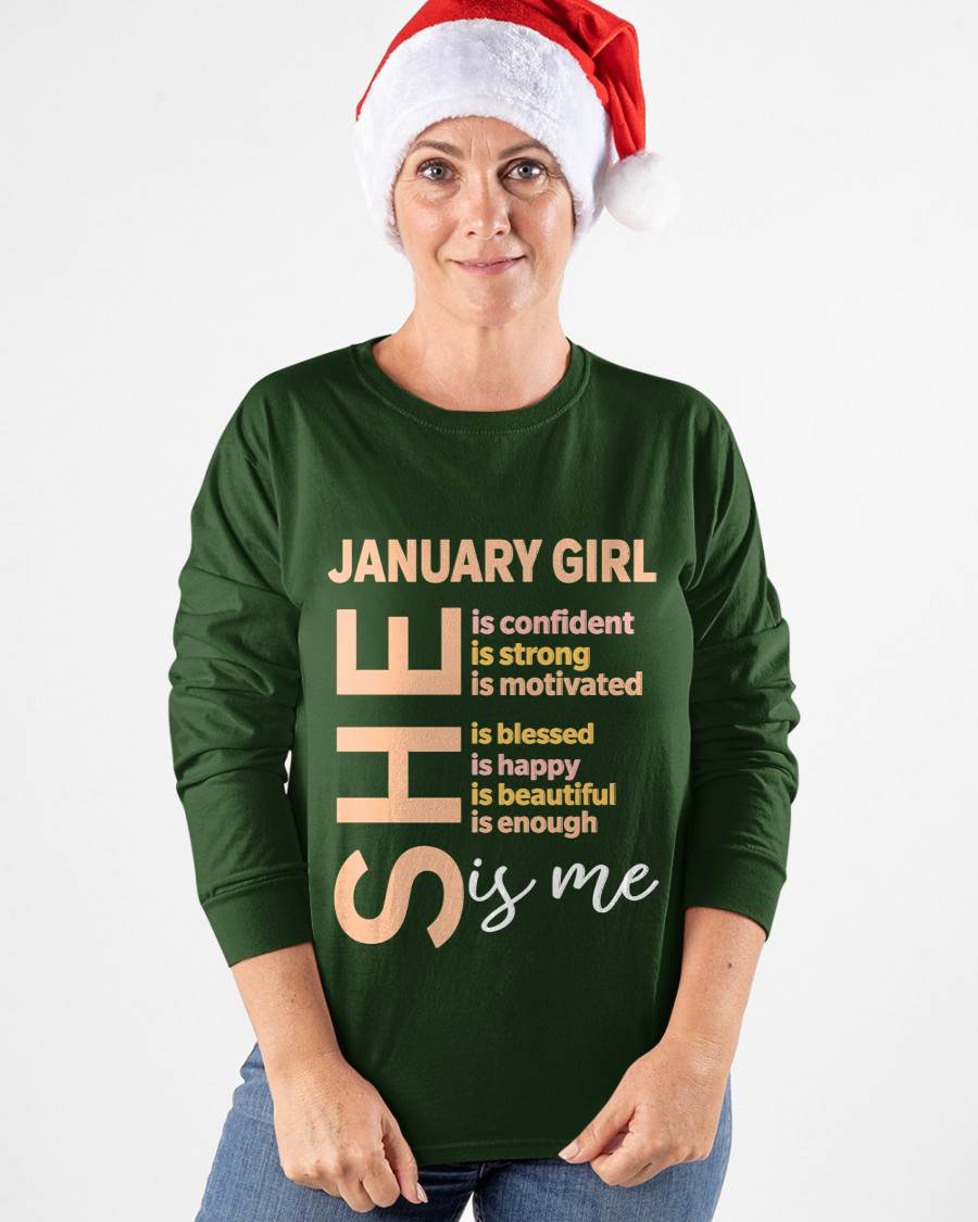 JANUARY GIRL - SELF LOVE TYPOGRAPHY - FOR WOMEN - TLEE01 (SKU2606-255-01)
