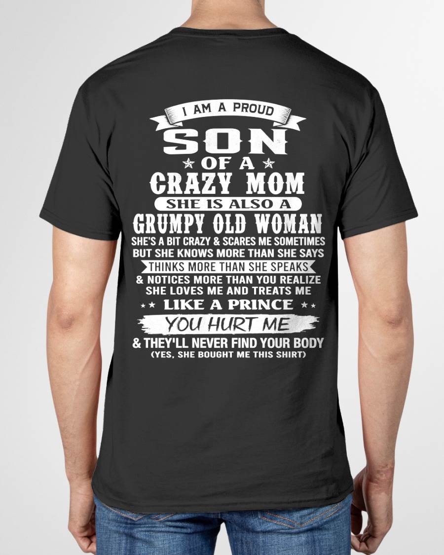 PROUD SON OF A CRAZY MOM - FROM MOM - TLEE00 (SKU2606-127-00)