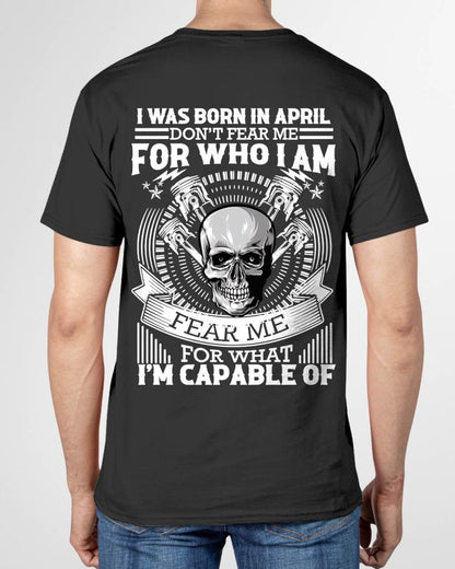 APRIL – DON’T FEAR ME FOR WHO I AM, FEAR ME FOR WHAT I’M CAPABLE OF - FOR MAN - TLEE04 (SKU2604-199-04)