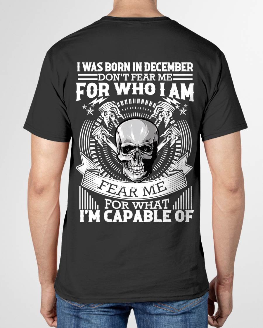 DECEMBER – DON’T FEAR ME FOR WHO I AM, FEAR ME FOR WHAT I’M CAPABLE OF - FOR MAN - TLEE12 (SKU2604-199-12)