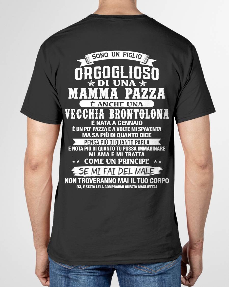 GENNAIO / FIGLIO DI UNA MAMMA PAZZA - REGALO DA MAMMA  - TLEE01 (SKU2606-204-01)
