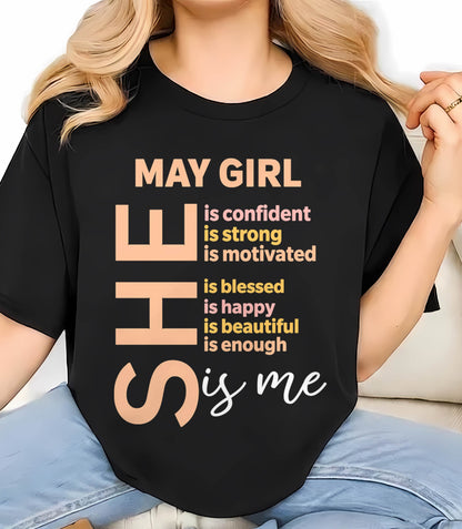 MAY GIRL - SELF LOVE TYPOGRAPHY - FOR WOMEN - TLEE05 (SKU2606-255-05)