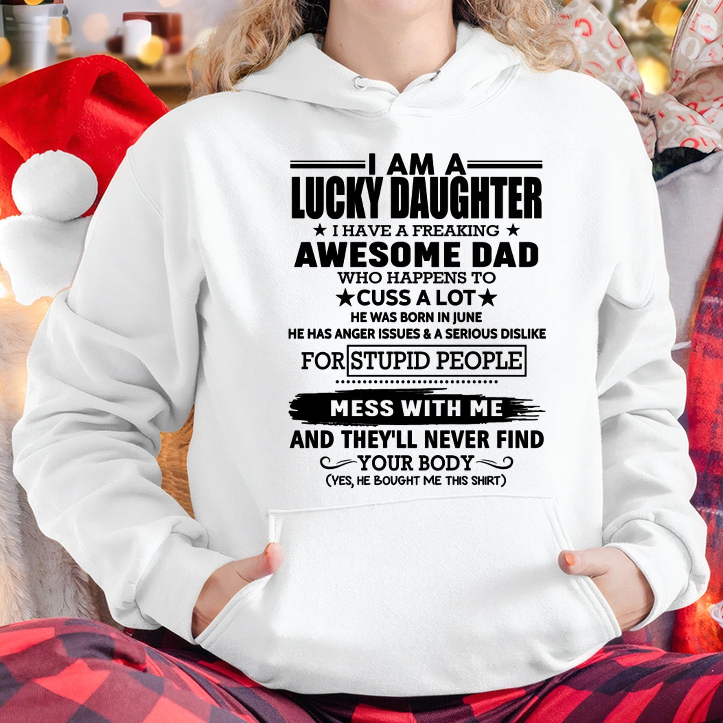 June - I'm Lucky Daughter - Gift for Daughter from Dad - TLEE06 (SKU-T1406DD-06)