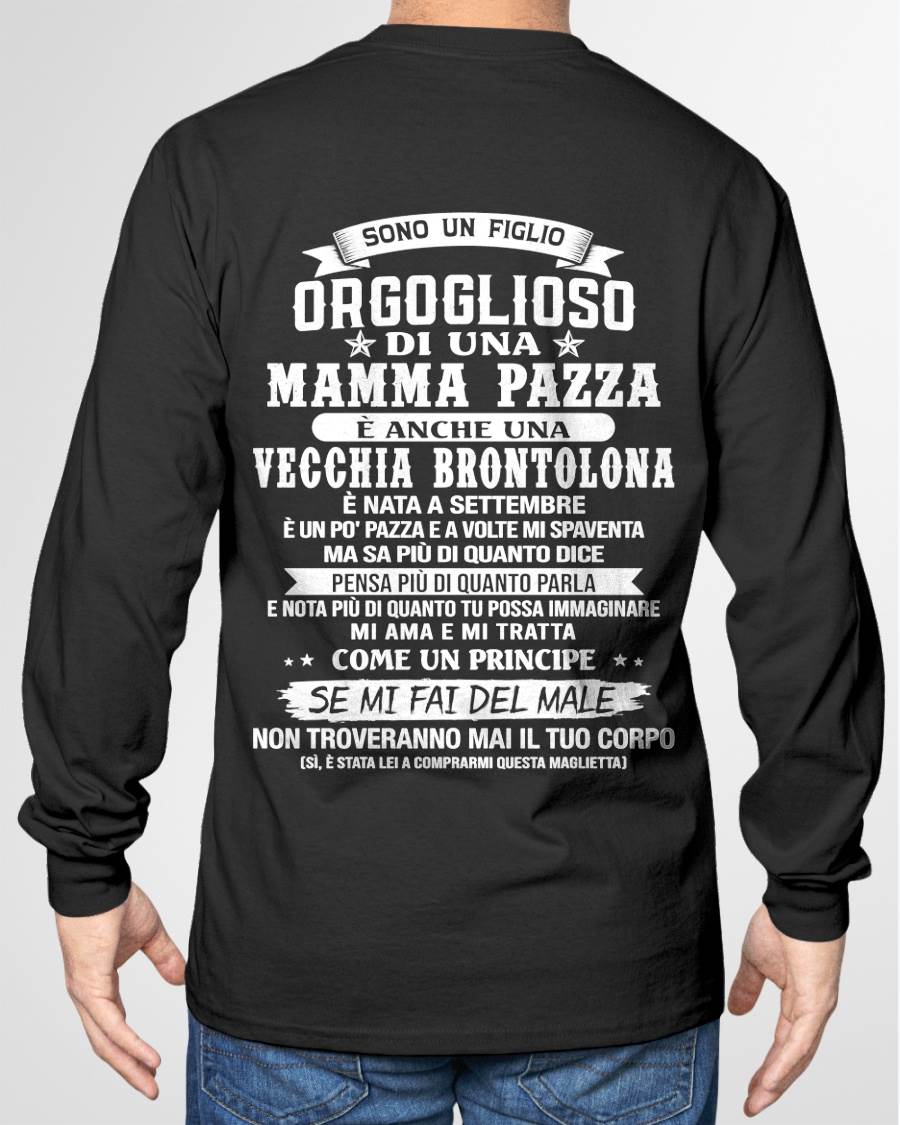 SETTEMBRE / FIGLIO DI UNA MAMMA PAZZA - REGALO DA MAMMA  - TLEE09 (SKU2606-204-09)