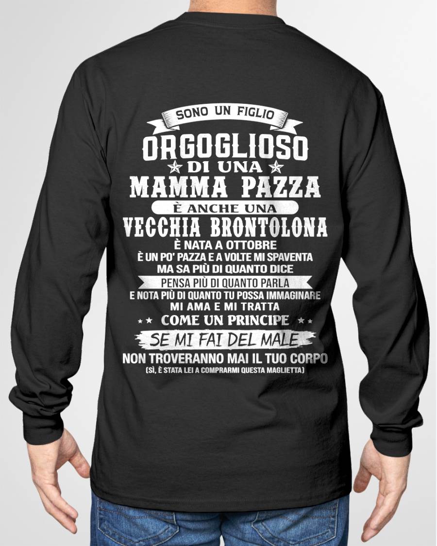 OTTOBRE / FIGLIO DI UNA MAMMA PAZZA - REGALO DA MAMMA  - TLEE10 (SKU2606-204-10)