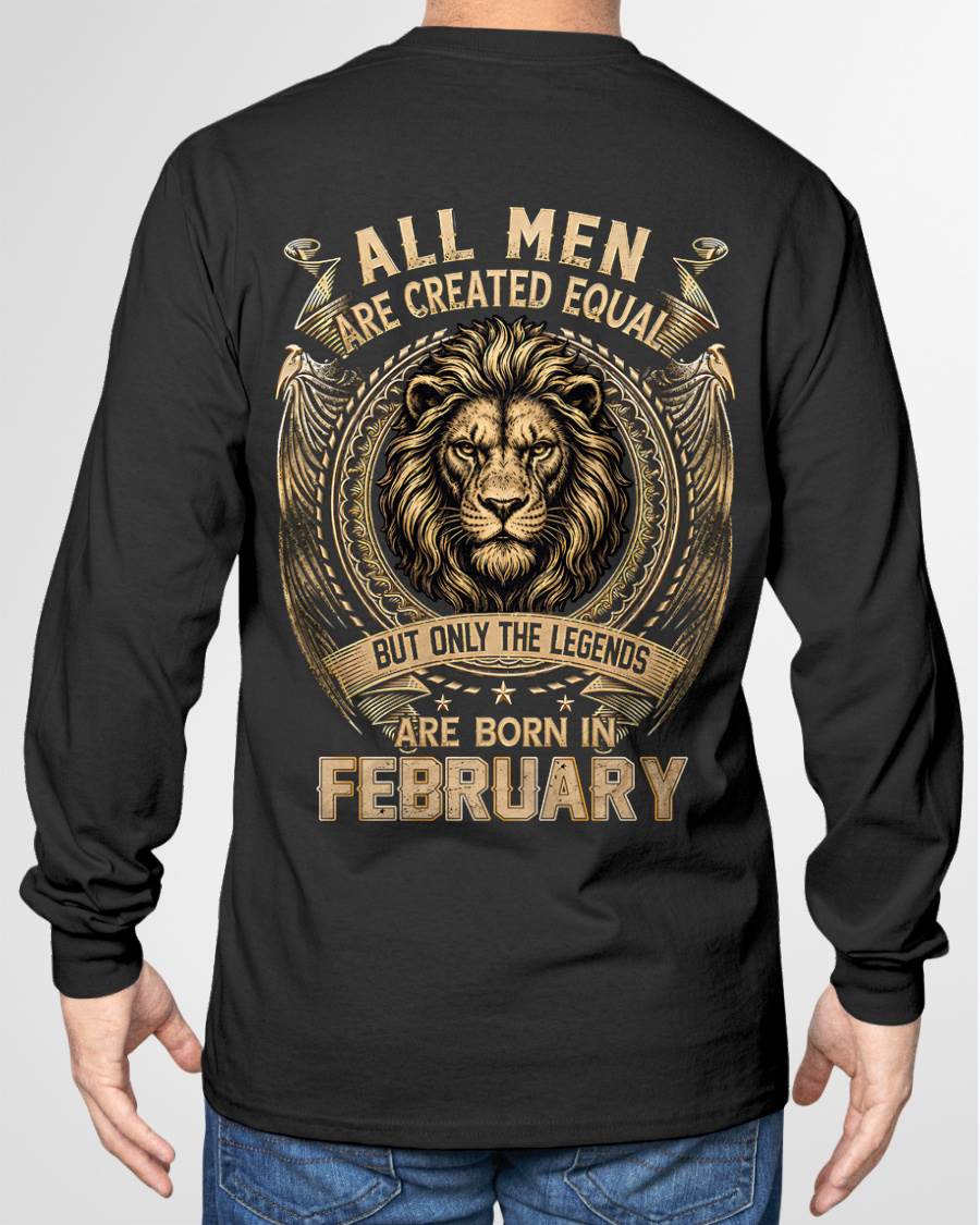 FEBRUARY BORN LEGEND SHIRT – LION KING - FOR MAN - TLEE02 (SKU2606-177-02)