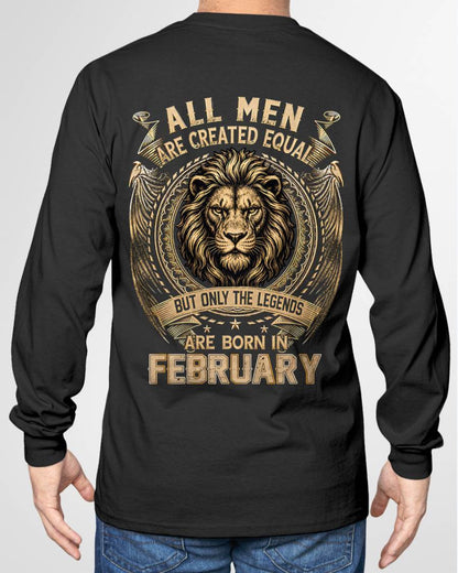 FEBRUARY BORN LEGEND SHIRT – LION KING - FOR MAN - TLEE02 (SKU2606-177-02)