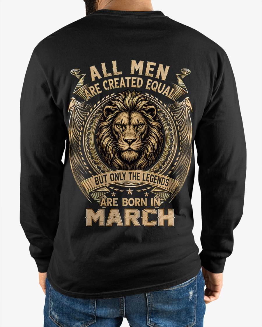 MARCH BORN LEGEND SHIRT – LION KING - FOR MAN - TLEE03 (SKU2606-177-03)