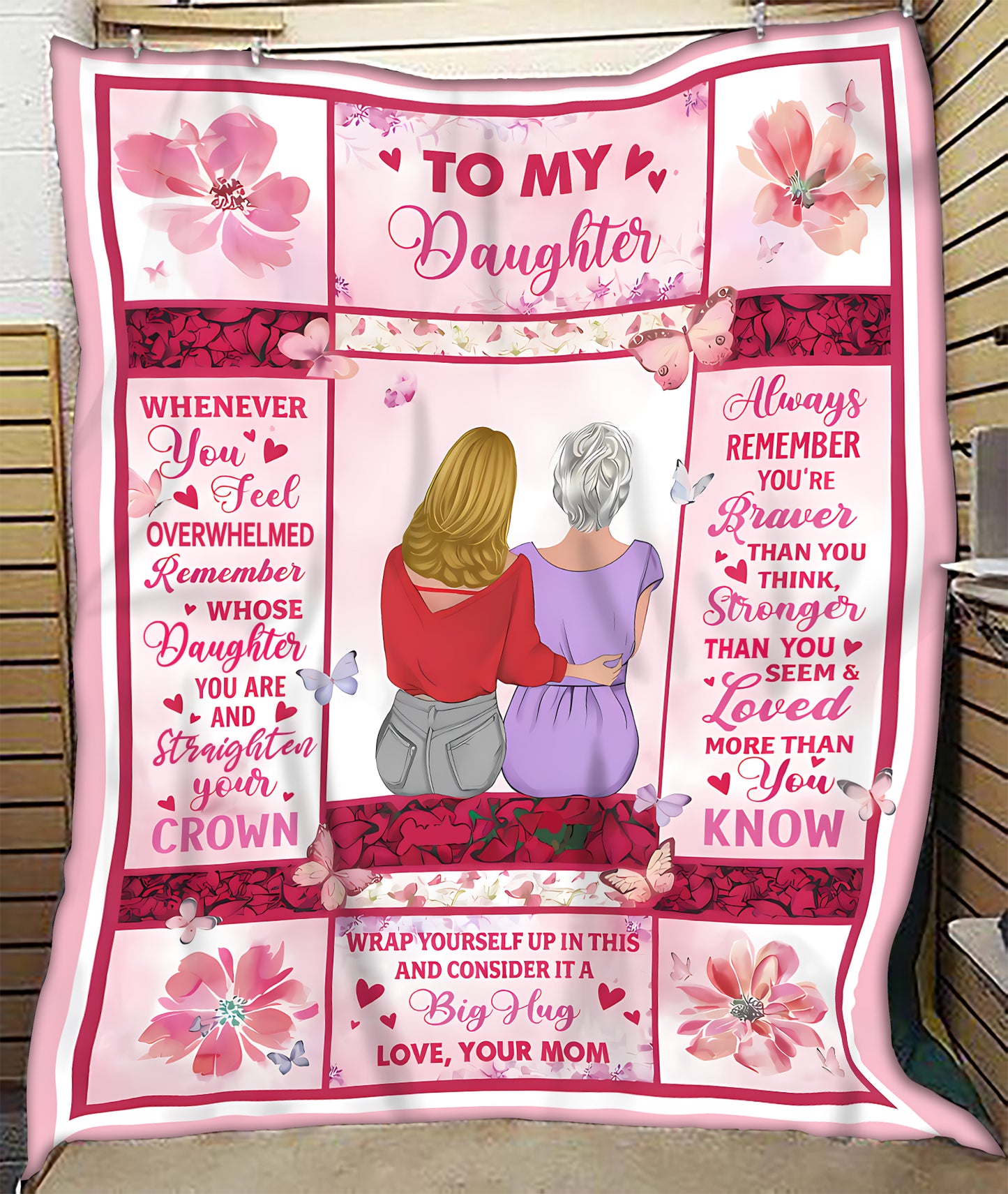 Special Gift For Your Daughter Blanket - From Mom (SKU2604-187)