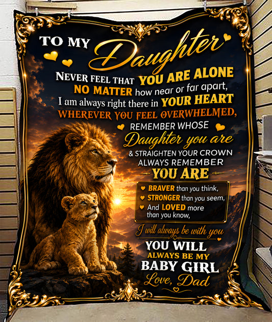 Special Gift For Your Daughter Blanket - From Dad (SKU2605-218)
