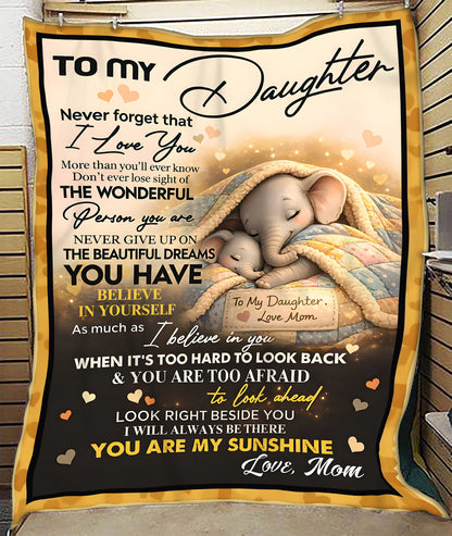 Special Gift For Your Daughter Blanket - From Mom (SKU2604-176)