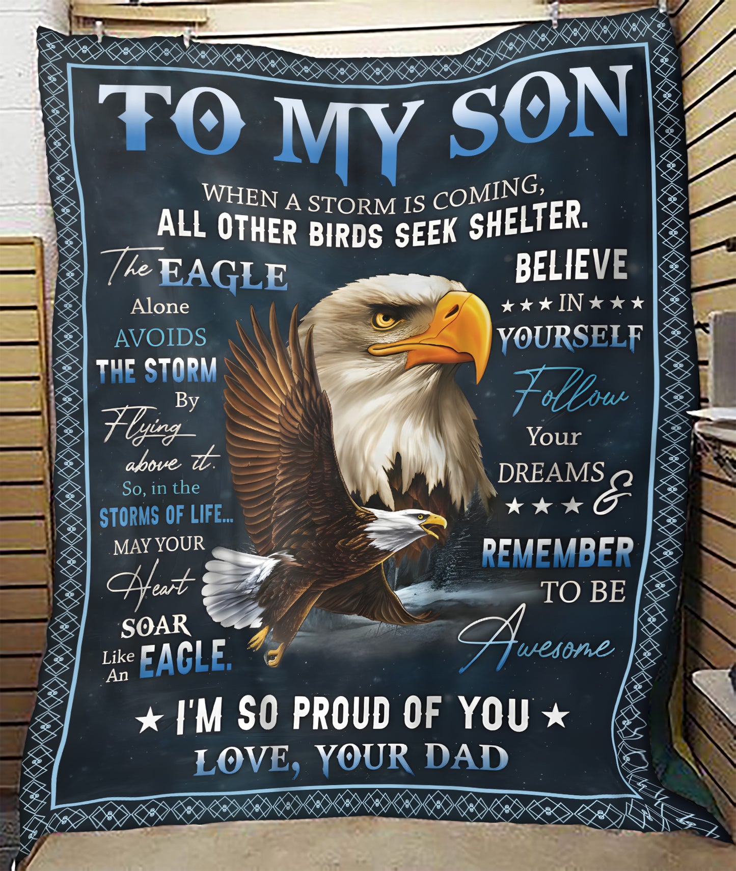 Special Gift For Your Son Blanket - From Dad (SKUB12-250)