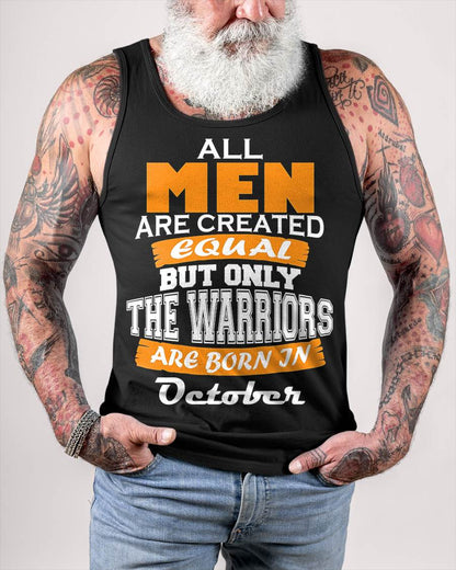 OCTOBER WARRIORS ARE NOT CREATED, THEY ARE BORN - FOR MAN - TLEE10 (SKU2605-59-10)