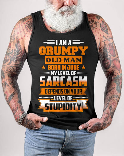 JUNE GRUMPY OLD MAN SHIRT - FOR MAN - TLEE06 (SKU2605-128-06)