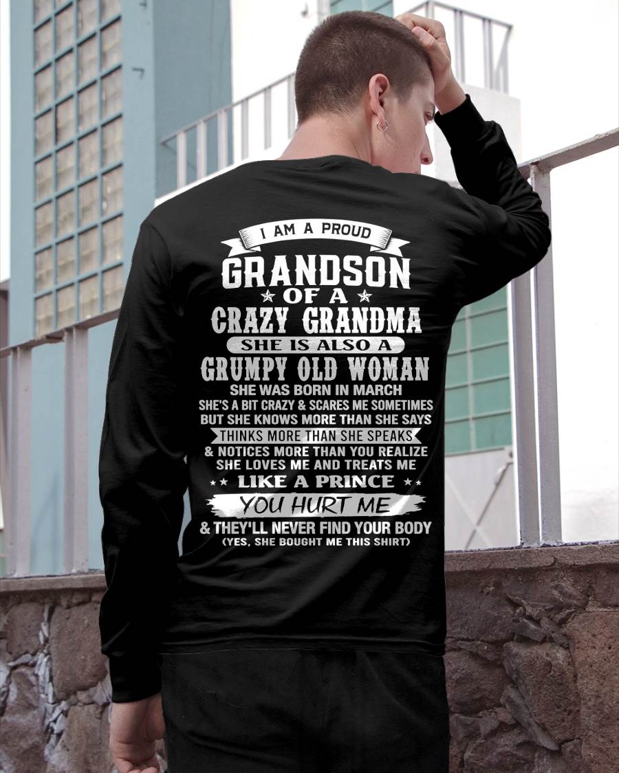 MARCH - GRANDSON OF A CRAZY GRANDMA - FROM GRANDMA - TLEE03 (SKU2606-274-03)
