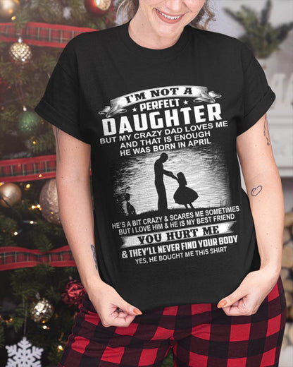 DAD BORN IN APRIL AND DAUGHTER BEST FRIENDS - FROM DAD - TLEE04 (SKU2605-166-04)