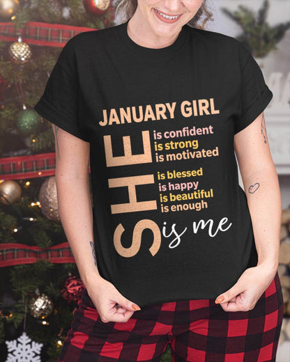 JANUARY GIRL - SELF LOVE TYPOGRAPHY - FOR WOMEN - TLEE01 (SKU2606-255-01)