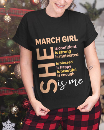 MARCH GIRL - SELF LOVE TYPOGRAPHY - FOR WOMEN - TLEE03 (SKU2606-255-03)