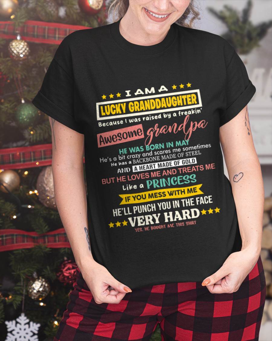 MAY GRANDPA – BLESSED GRANDDAUGHTER RAISED BY AN AMAZING GRANDPA - FROM GRANDPA - TLEE05 (SKU2603-273-05)
