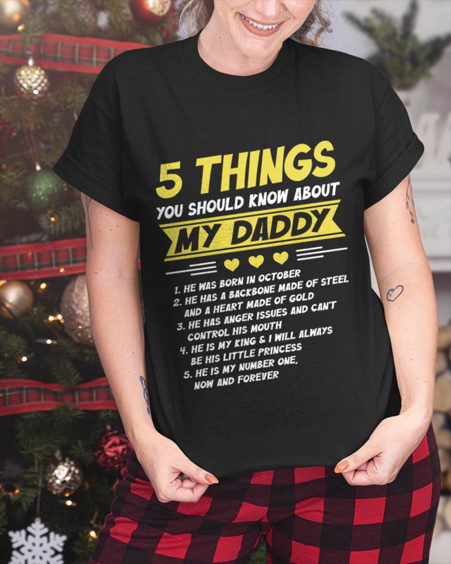 OCTOBER - 5 THINGS YOU SHOULD KNOW ABOUT MY DADDY - FROM DAD - TLEE10 (SKU2606-53-10)