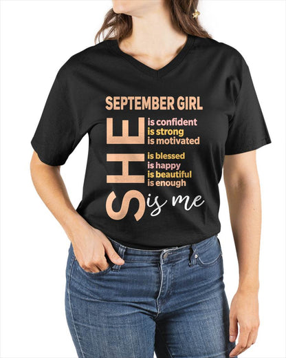 SEPTEMBER GIRL - SELF LOVE TYPOGRAPHY - FOR WOMEN - TLEE09 (SKU2606-255-09)