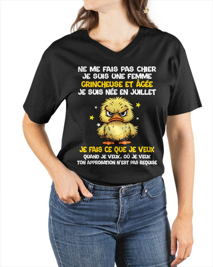 JE SUIS UNE FILLE DE JUILLET - POUR FEMME - TLEE07 (SKU2604-119-07)