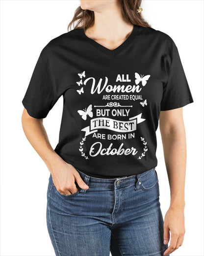 OCTOBER WOMEN ARE THE BEST - FOR WOMEN - TLEE10 (SKU2604-07-10)