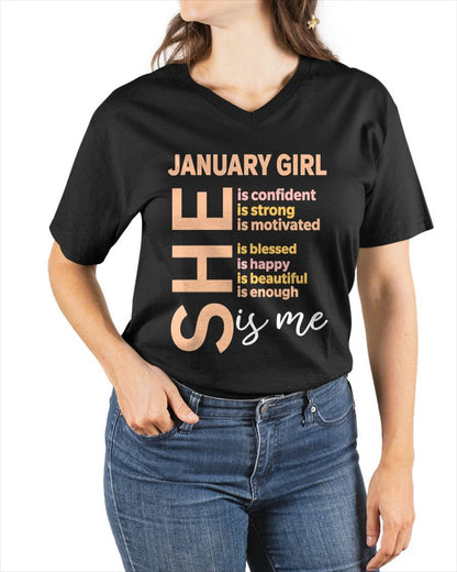 JANUARY GIRL - SELF LOVE TYPOGRAPHY - FOR WOMEN - TLEE01 (SKU2606-255-01)