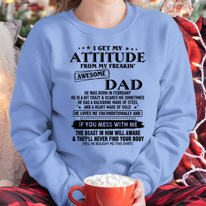 February - Gift For Son and Daughter From Dad - TLEE02 - (SKU-TDADC-02)
