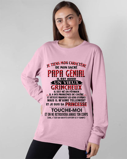FÉVRIER / FILLE À PAPA GÂTÉE ET FIÈRE - CADEAU DE PAPA - TLEE02 (SKU2605-355-02)