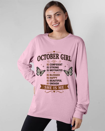 OCTOBER GIRL – FAITH, STRENGTH & BEAUTY - FOR WOMEN - TLEE10 (SKU2605-378-10)