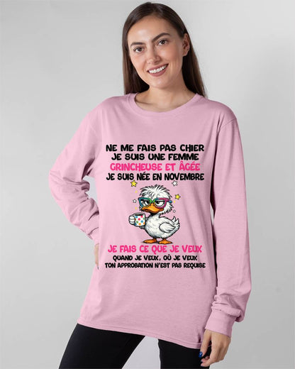 JE SUIS UNE FILLE DE NOVEMBRE - POUR FEMME - TLEE11 (SKU2604-117-11)