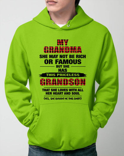 GRANDMA LOVES ME – PRICELESS GRANDSON GIFT- FROM GRANDMA - TLEE00 (SKU2604-260-00)