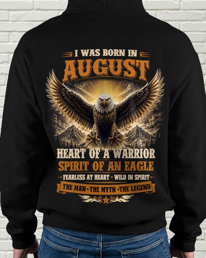 AUGUST BORN WARRIOR EAGLE SHIRT DESIGN - FOR MAN - TLEE08 (SKU2605-225-08)