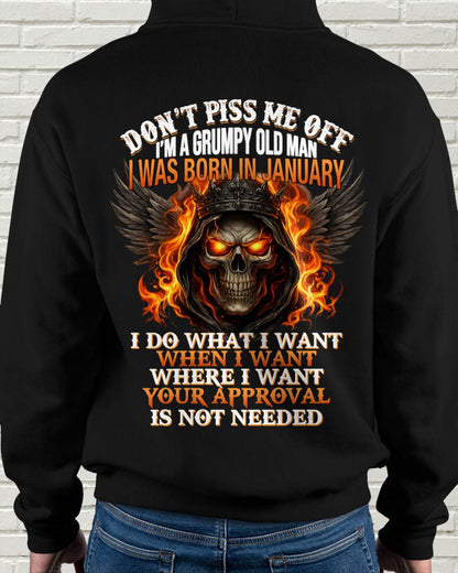 JANUARY BORN – DON’T PISS ME OFF, I DO WHAT I WANT - FOR MAN - TLEE01 (SKU2603-332-01)