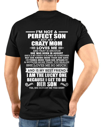 AUGUST MOM - SHE MAY BE CRAZY BUT SHE LOVES ME UNCONDITIONALLY - FROM MOM - TLEE08 (SKU2604-84-08)