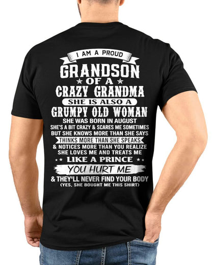 AUGUST - GRANDSON OF A CRAZY GRANDMA - FROM GRANDMA - TLEE08 (SKU2606-274-08)