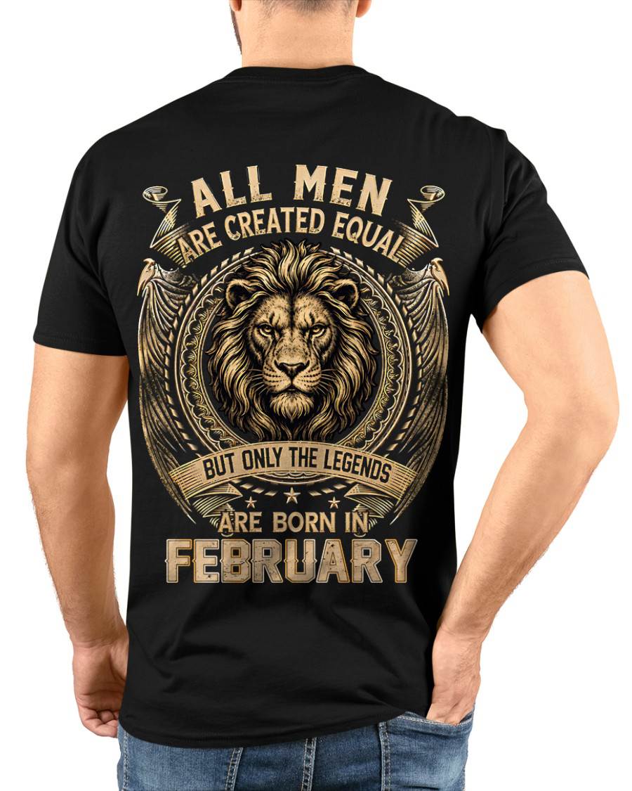 FEBRUARY BORN LEGEND SHIRT – LION KING - FOR MAN - TLEE02 (SKU2606-177-02)