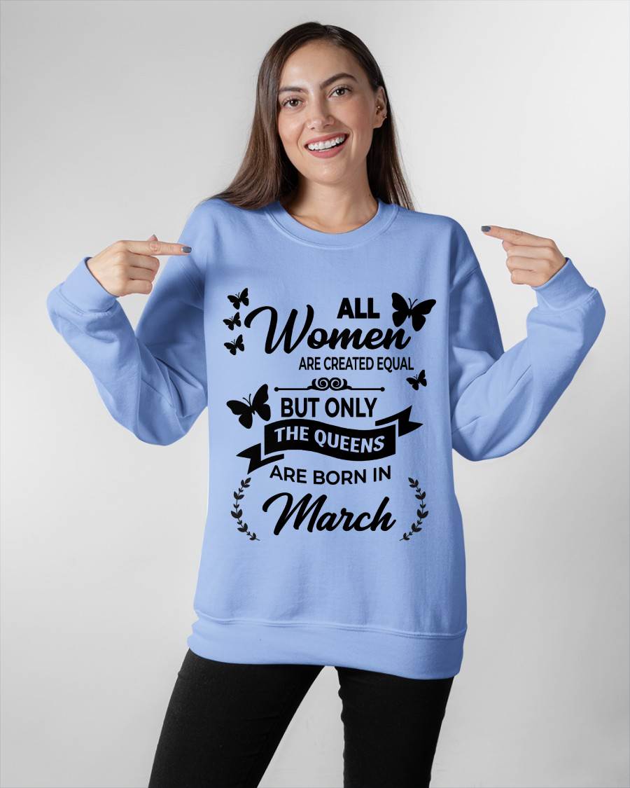 MARCH GIRLS ARE TRUE QUEENS - FOR WOMEN - TLEE03 (SKU2605-58-03)